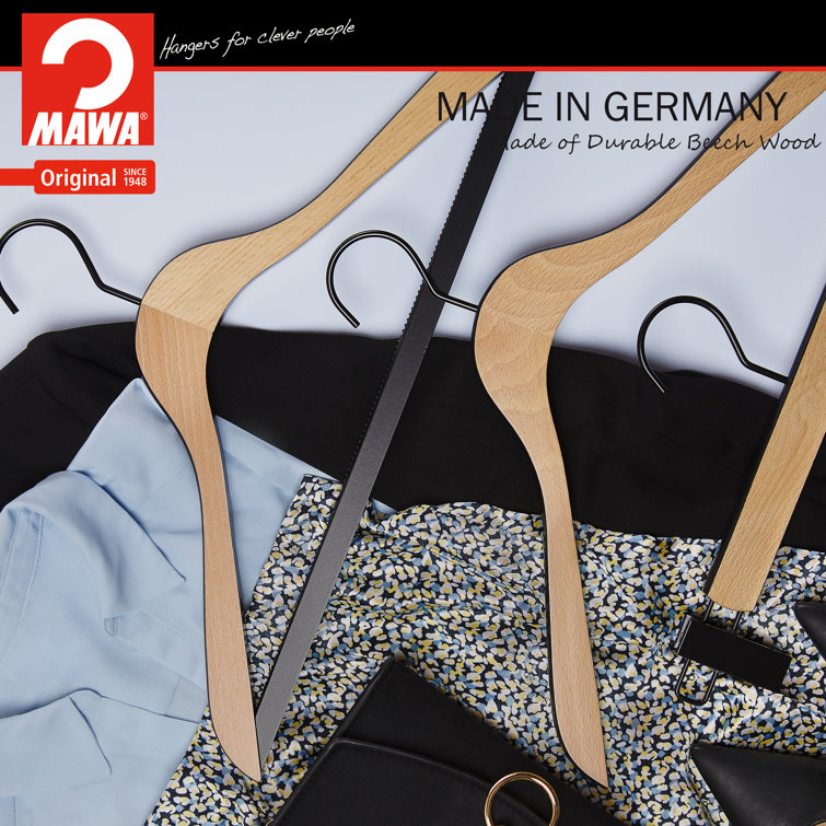 Mawa Wood Kids Hangers with Clips for Skirt/Pants Wayfair